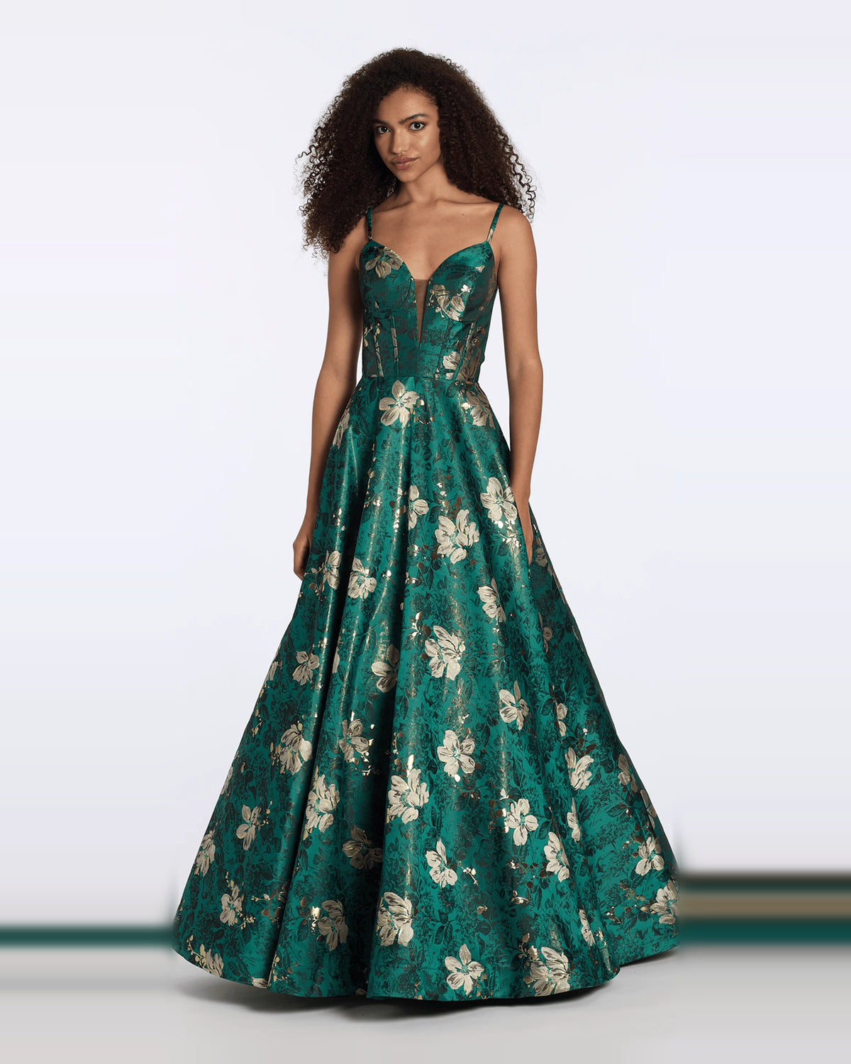 sweetheart a-line maxi prom dress - image 1
