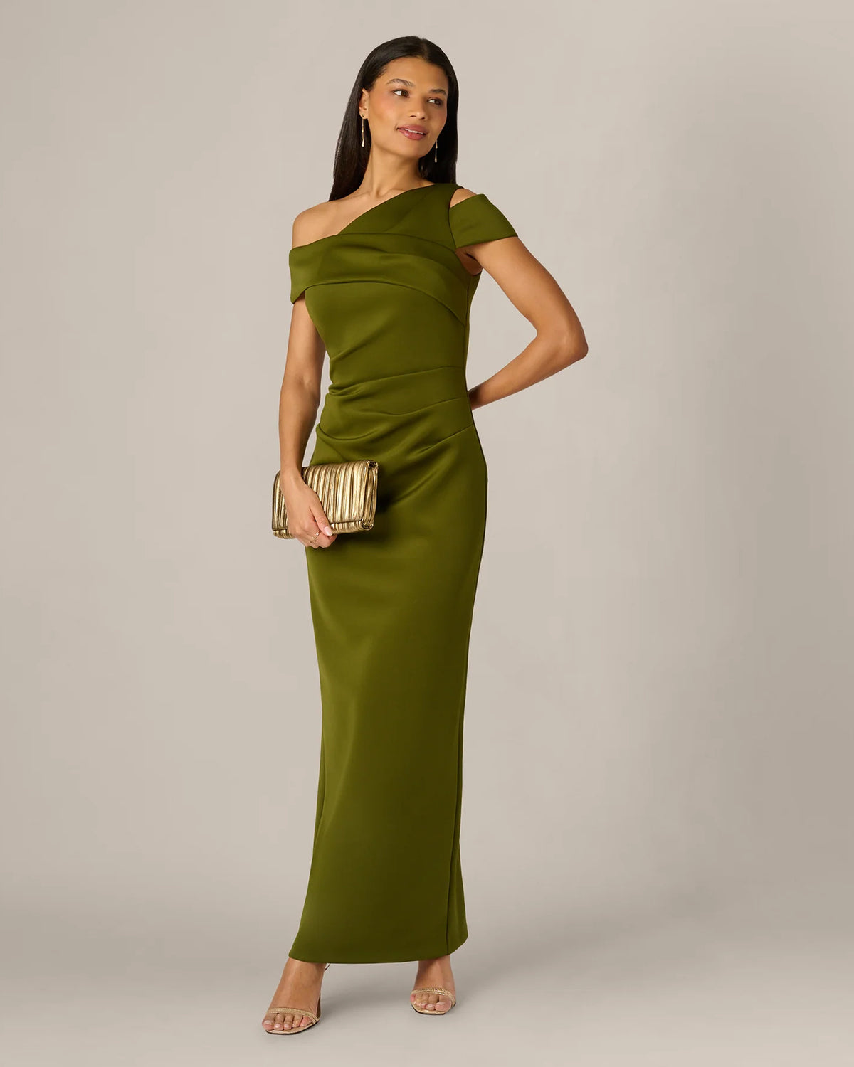 sheath maxi mother of the bride dress - image 1