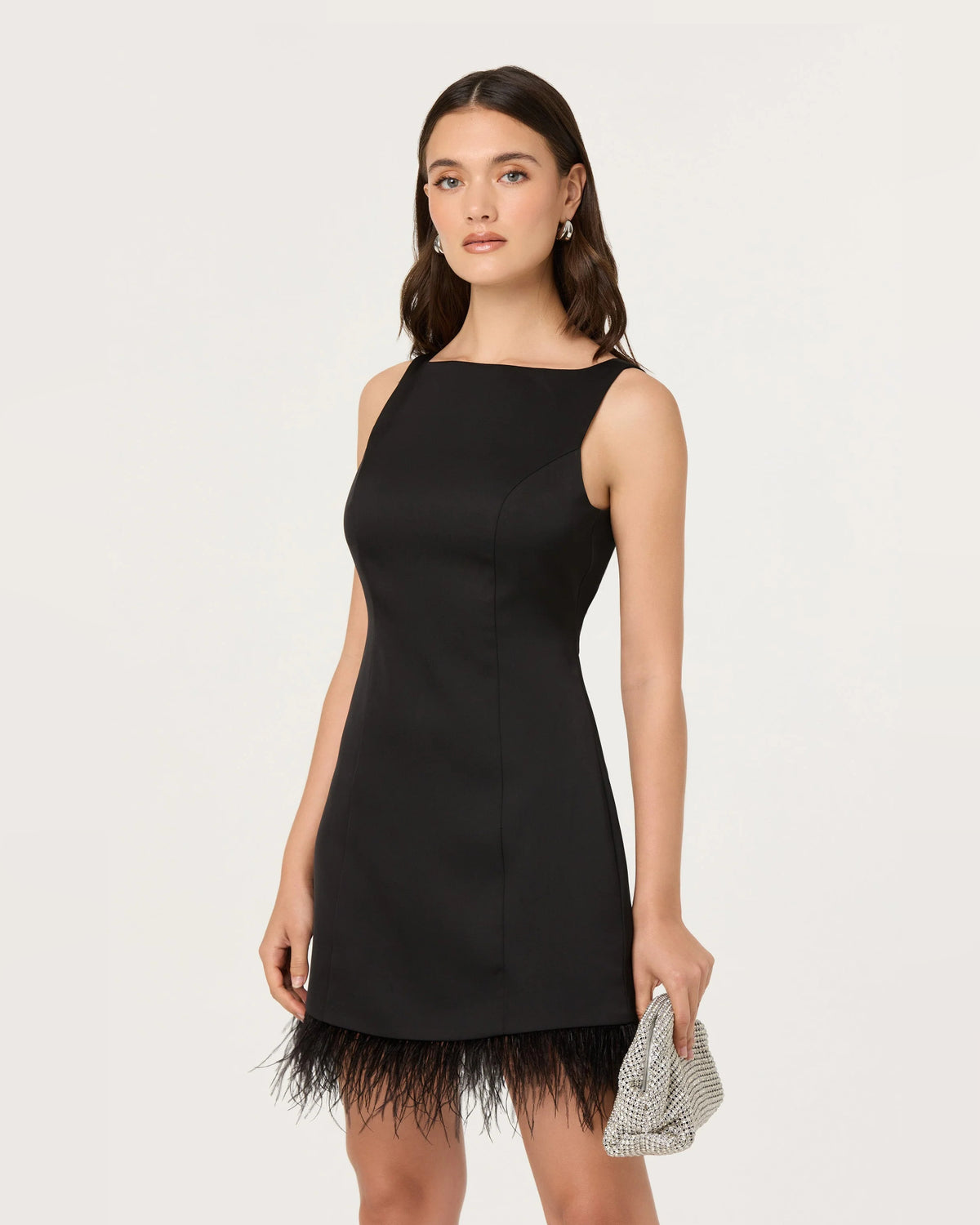 spaghetti strap a-line mini homecoming dress - image 1