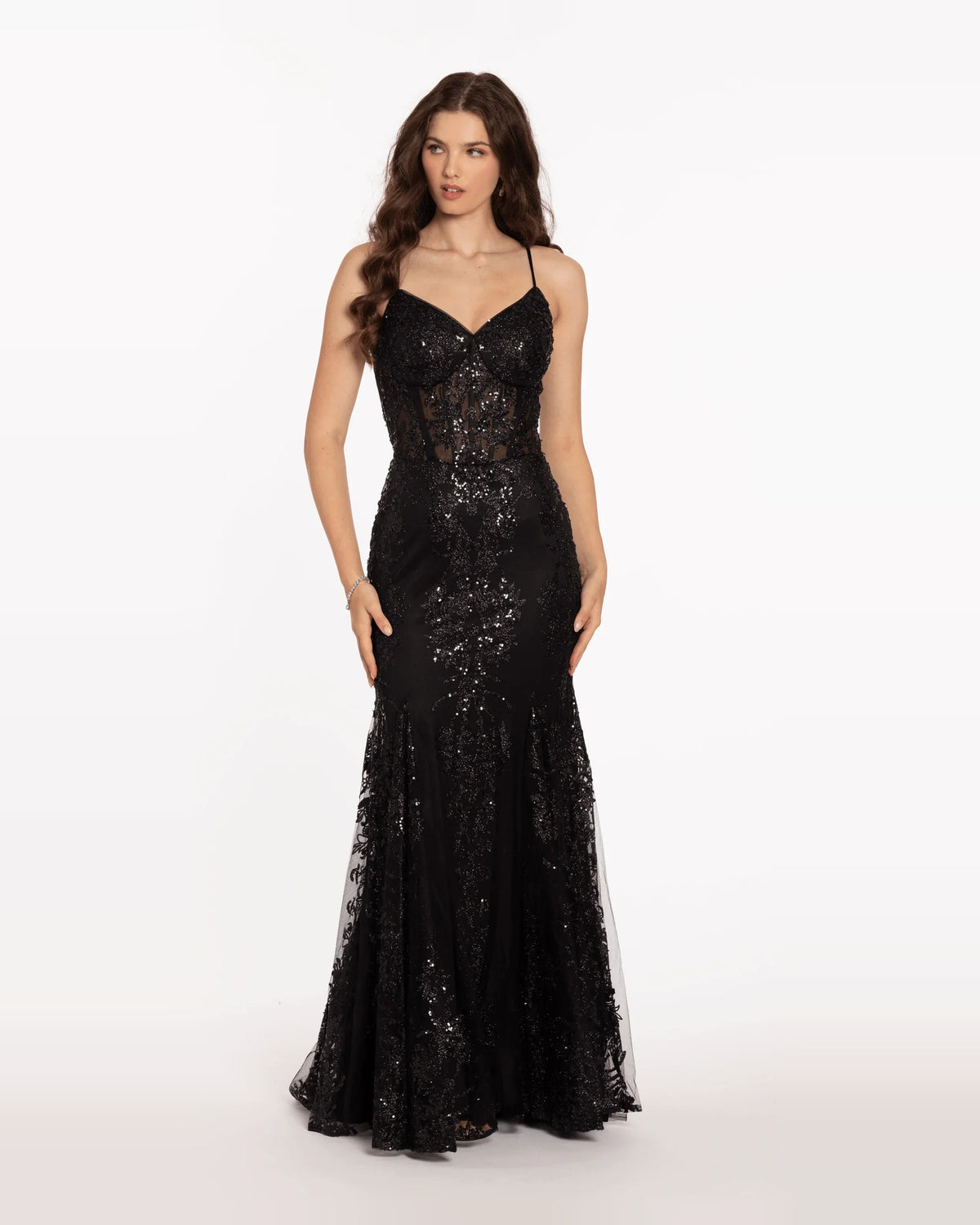 sweetheart mermaid maxi prom dress - image 1
