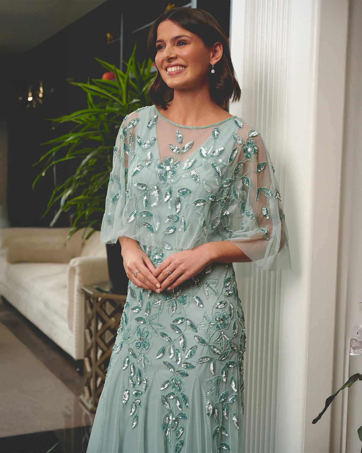 a-line maxi mother of the bride dress - image 1