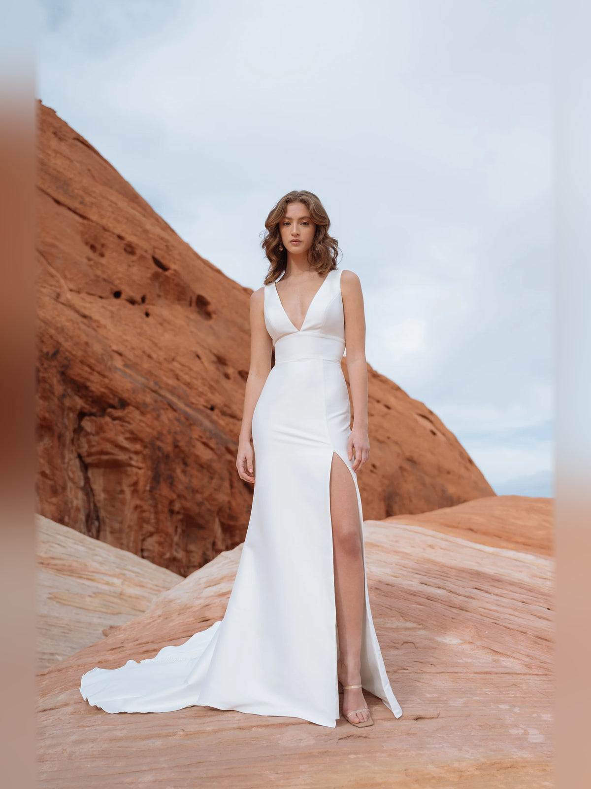 v neck a-line floor-length formal dress - image 1