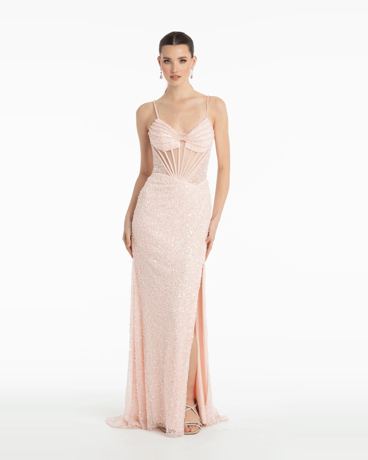 sweetheart column mini prom dress - image 1