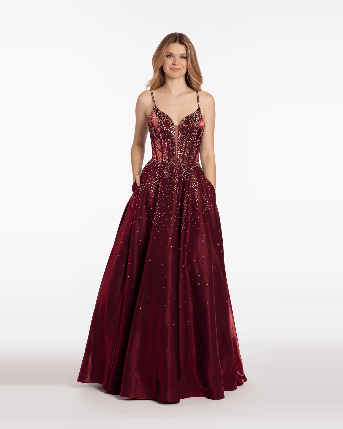 sweetheart ball-gown floor-length prom dress - image 1