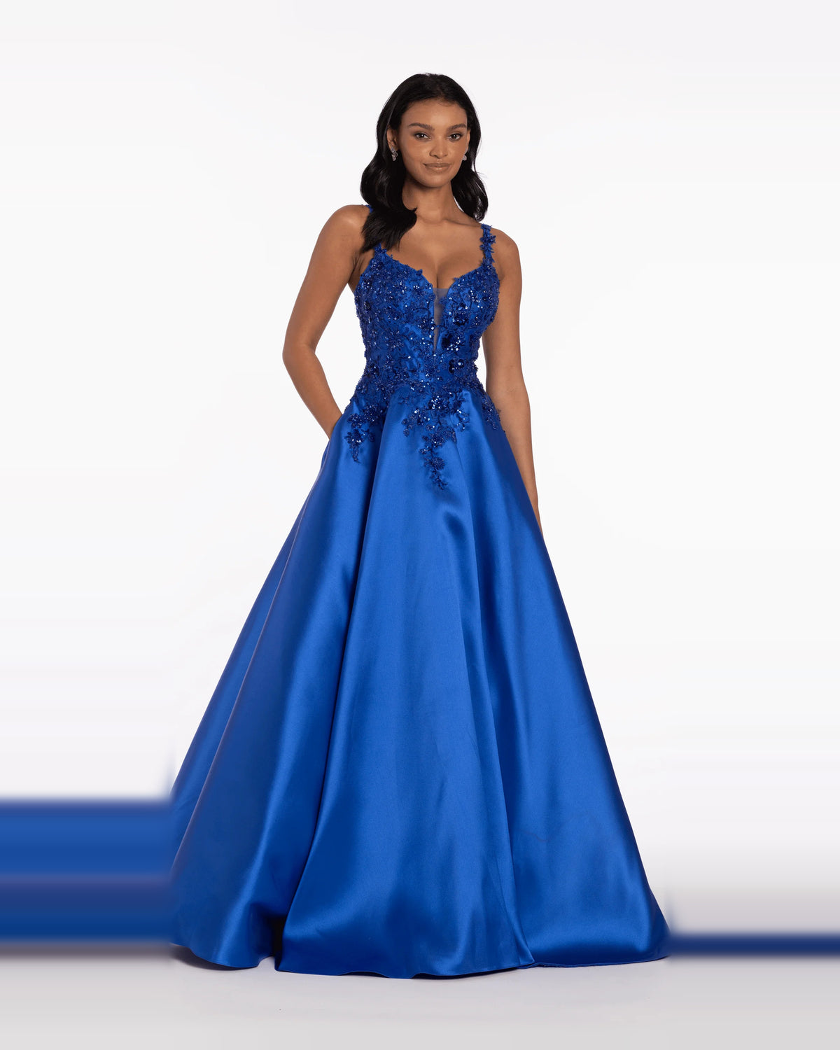 sweetheart ball-gown floor-length prom dress - image 1