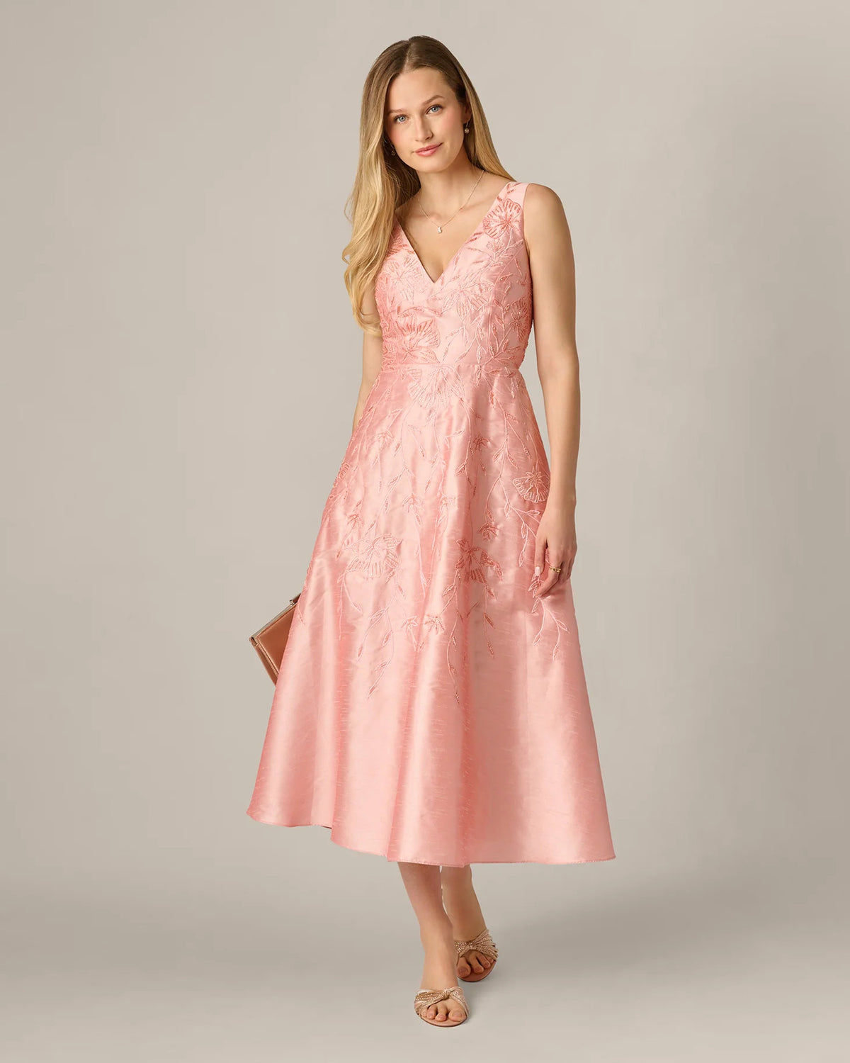 a-line midi mother of the bride dress - image 1