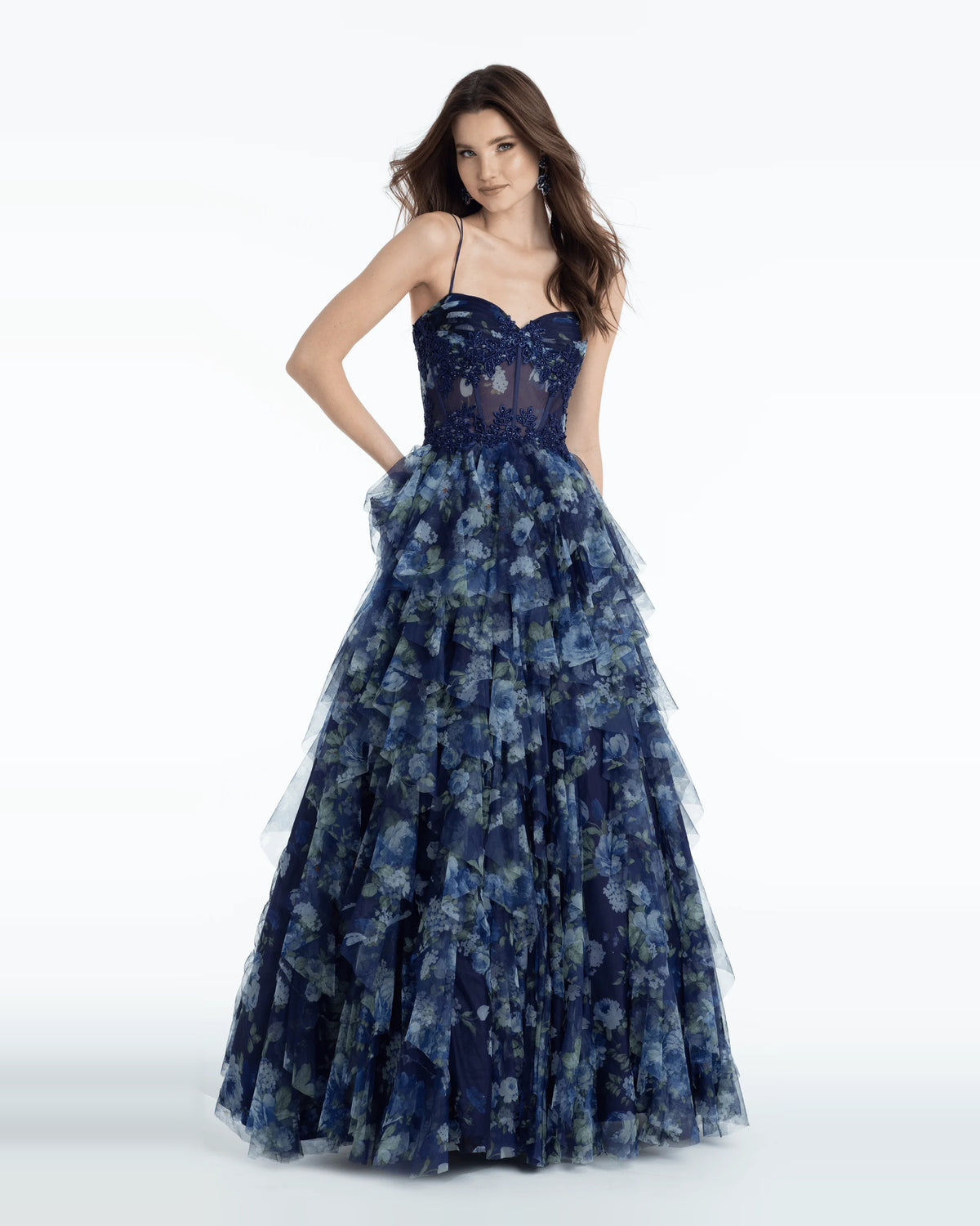 sweetheart ball-gown floor-length prom dress - image 1