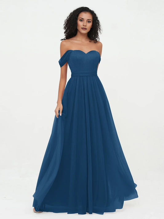 Blush Pink short bridesmaid dress, front view showing the a-line silhouette