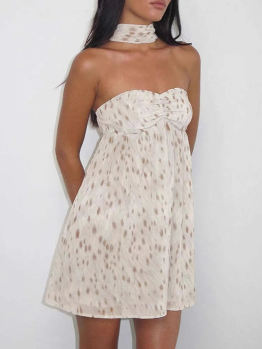 Orange mini homecoming dress, front view showing the silhouette