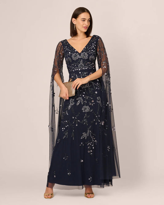 a-line maxi mother of the bride dress - image 1