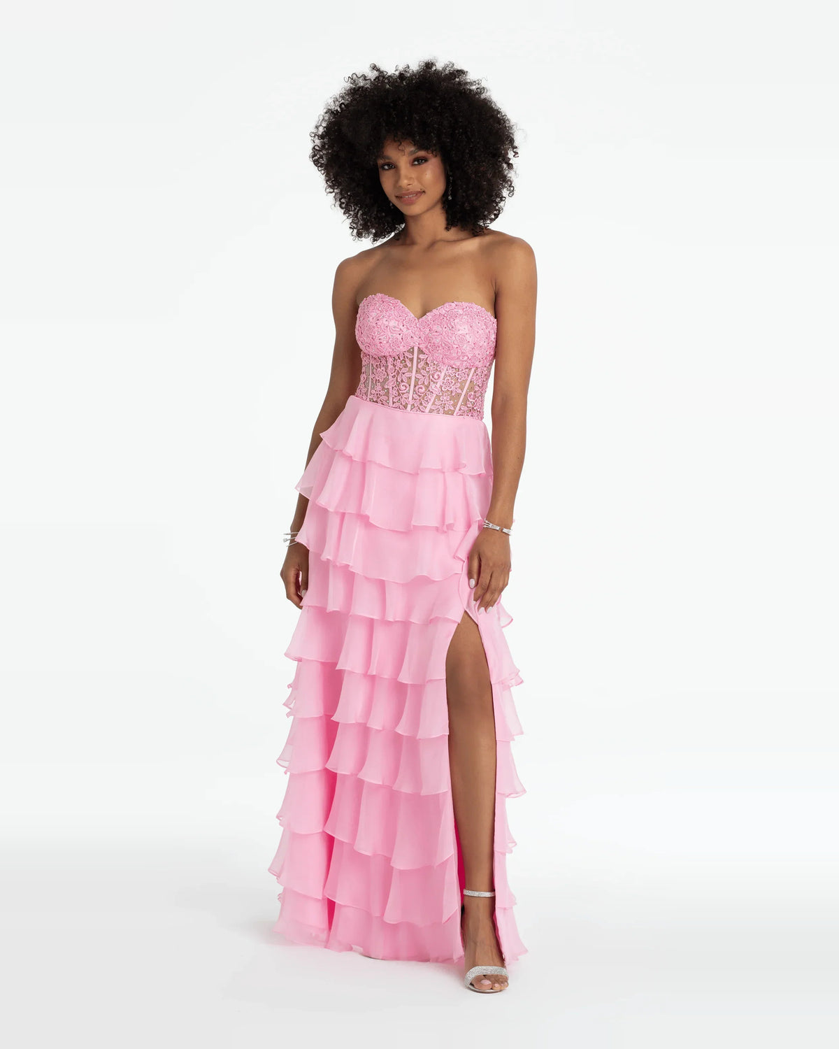 sweetheart ball-gown floor-length prom dress - image 1