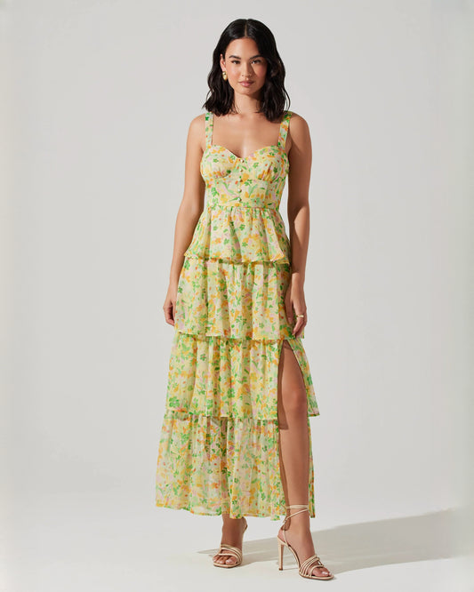 sleeveless chiffon a-line maxi bridesmaid dress - image 1