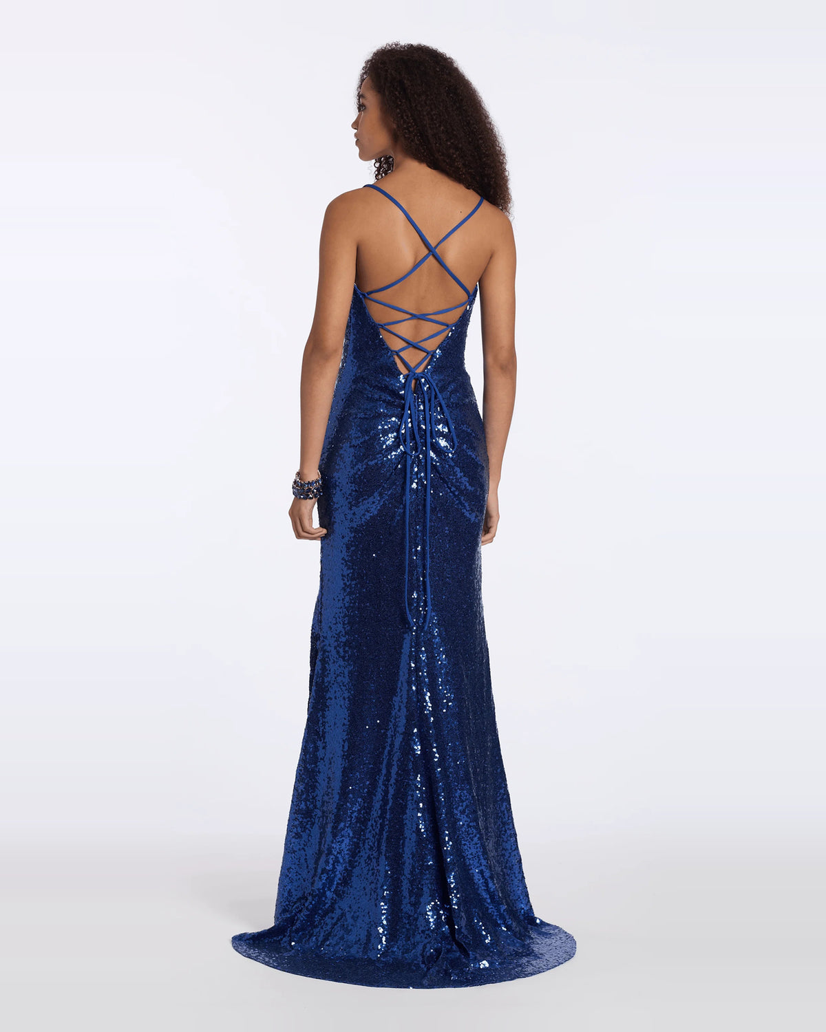 sweetheart column maxi prom dress - image 2