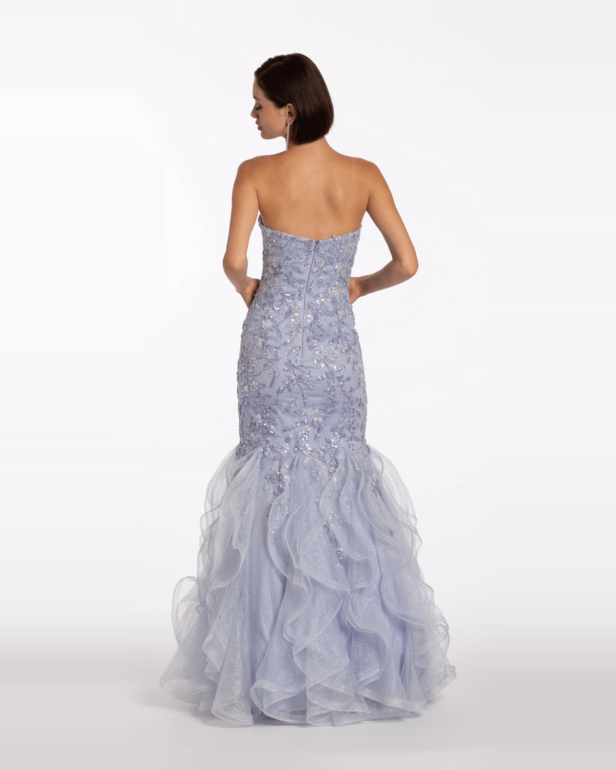 strapless mermaid maxi prom dress - image 2