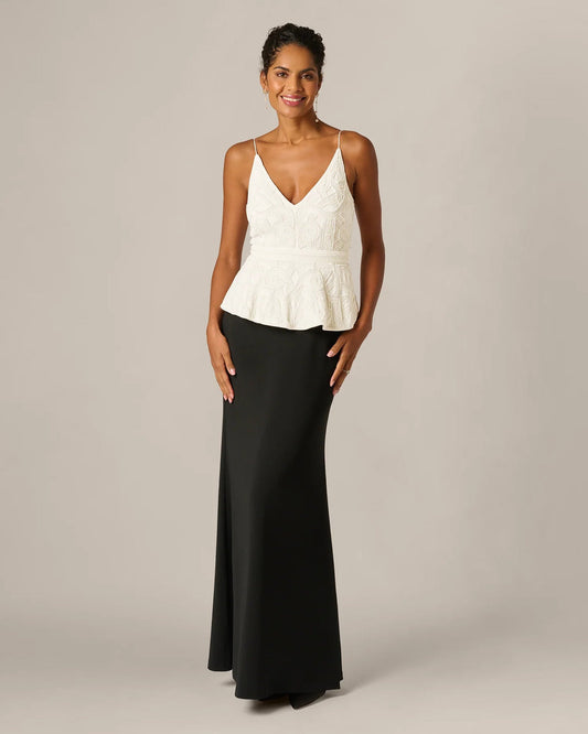 a-line maxi mother of the bride dress - image 2