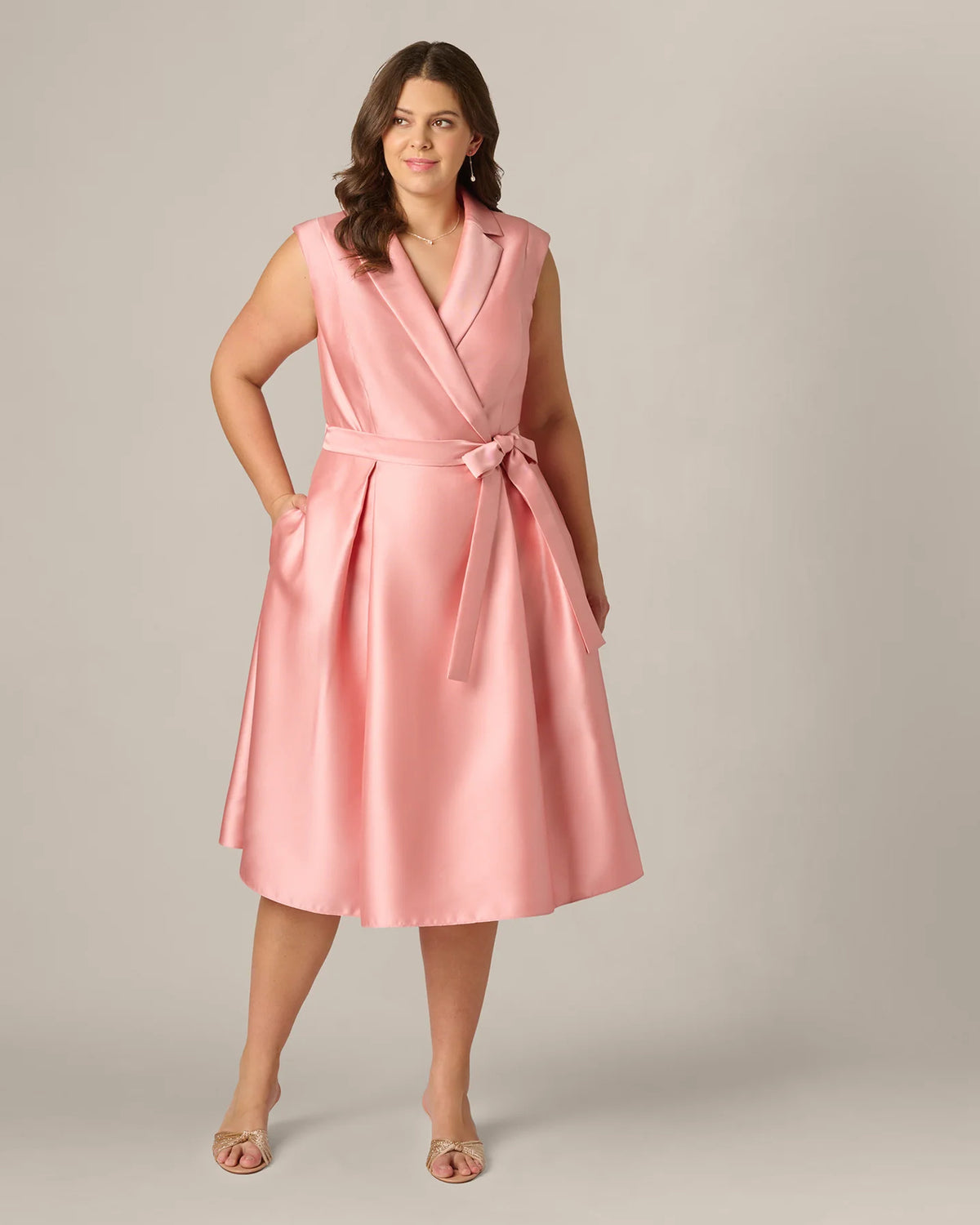 a-line midi mother of the bride dress - image 2