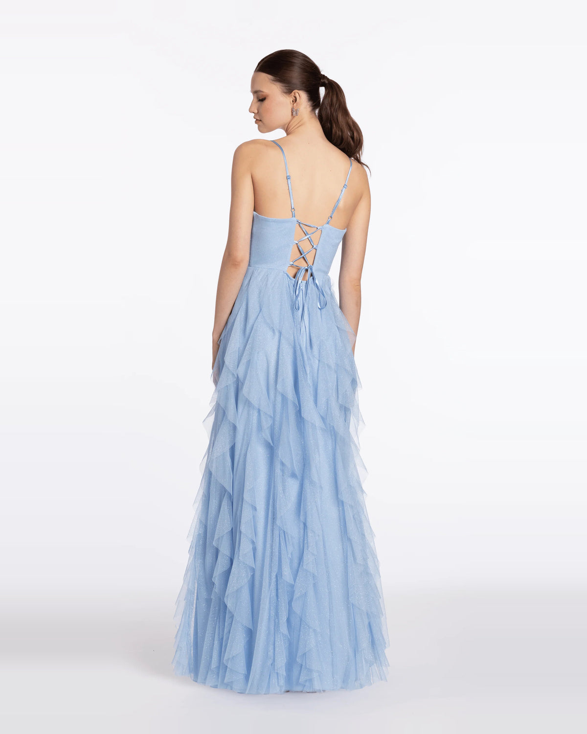sweetheart column maxi prom dress - image 2
