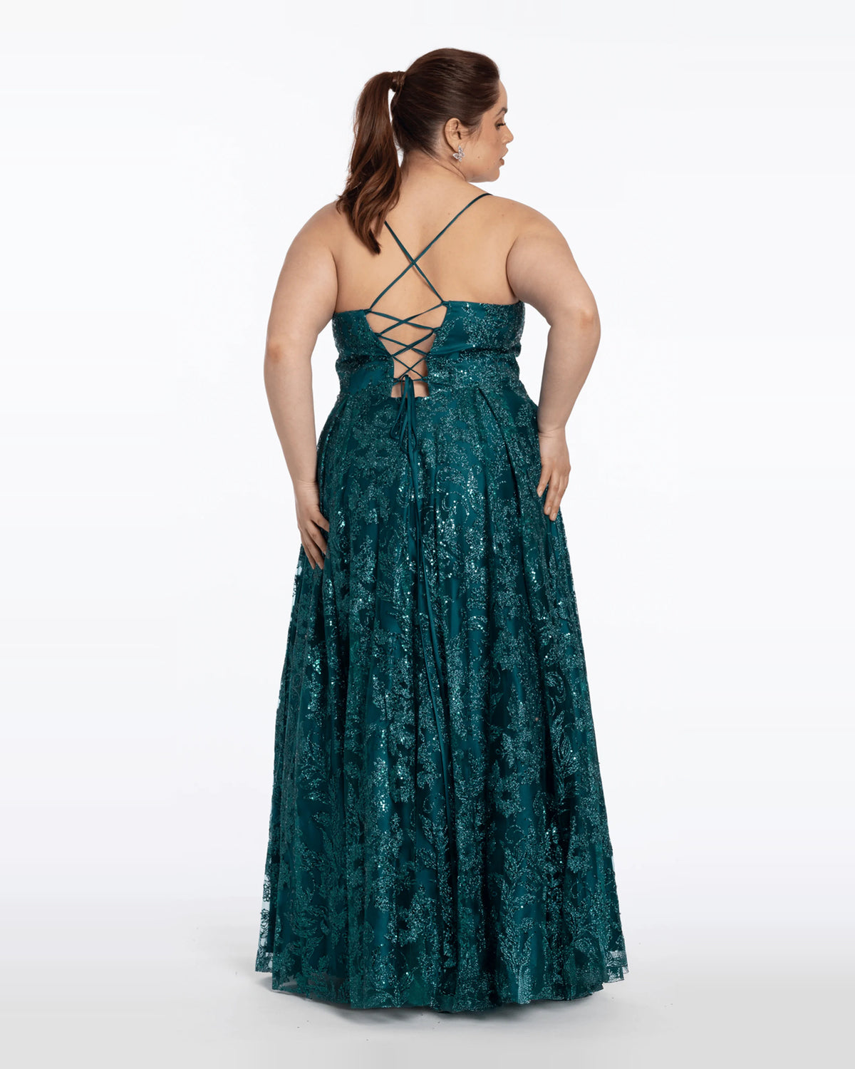 v neck ball-gown floor-length prom dress - image 2