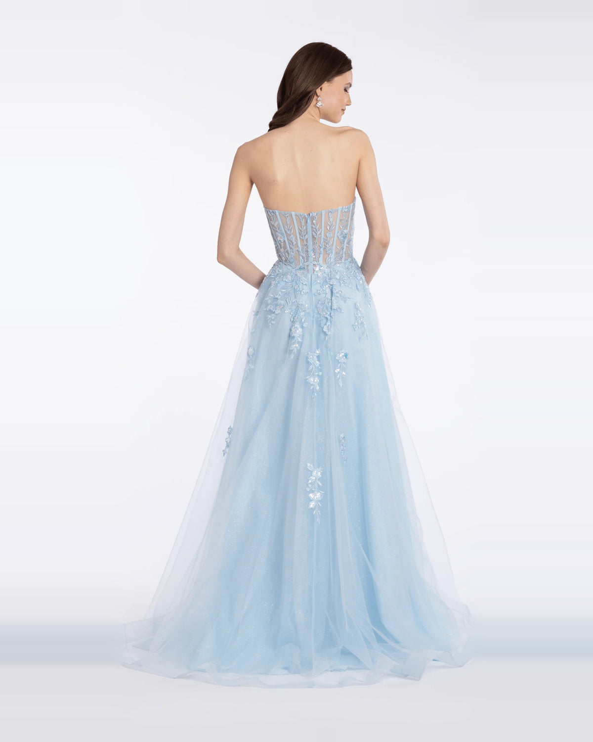 sweetheart ball-gown floor-length prom dress - image 2