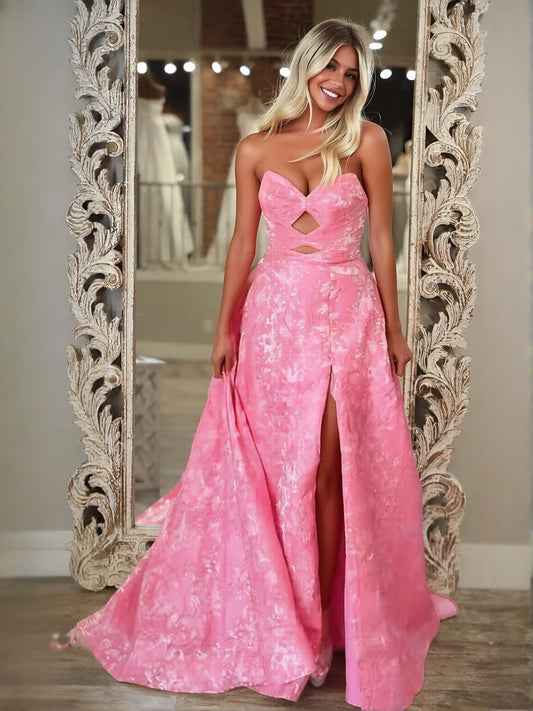 As Picture floor-length prom dress, alternate view showing the bodice and skirt