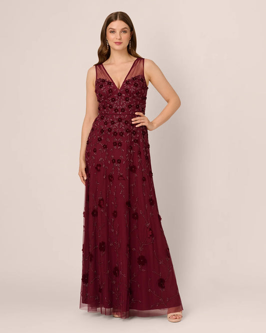 a-line maxi mother of the bride dress - image 2