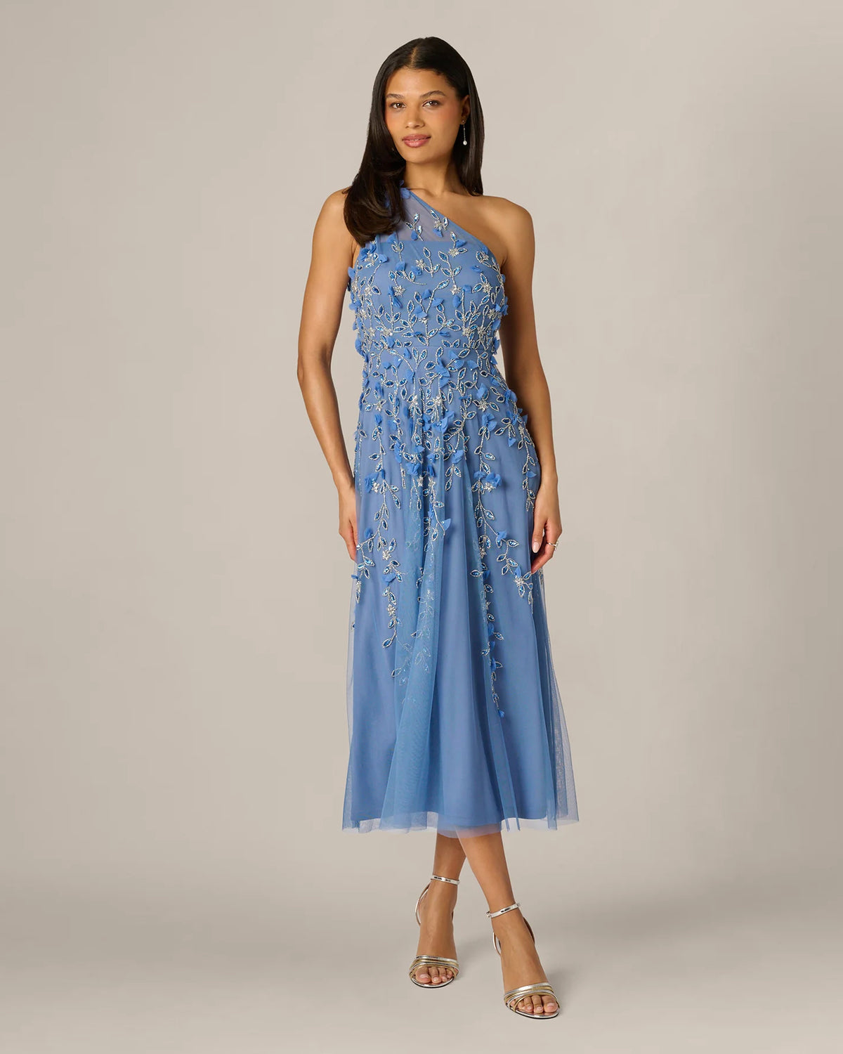 one-shoulder a-line maxi mother of the bride dress - image 2