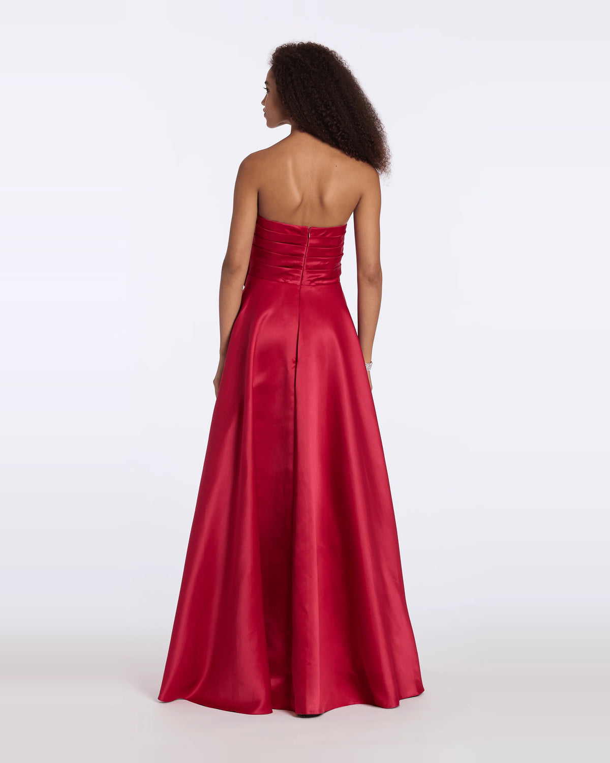 strapless ball-gown floor-length prom dress - image 2