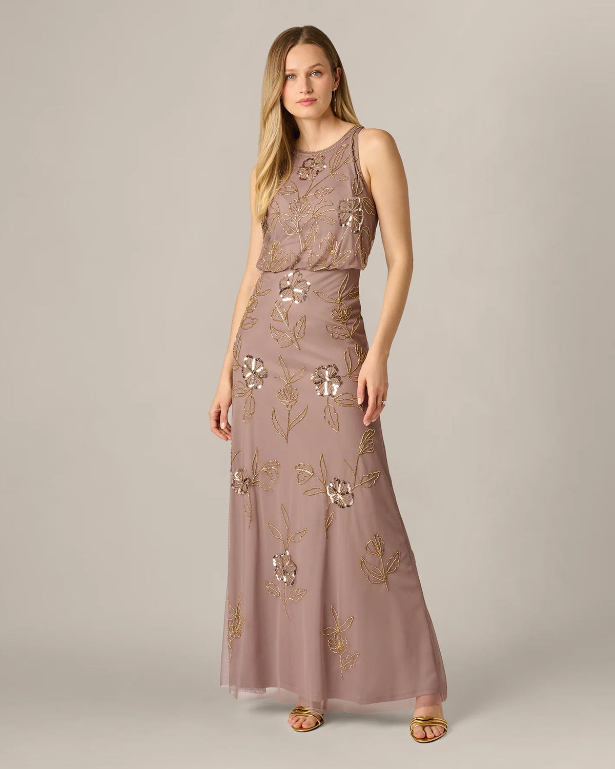 sleeveless a-line maxi mother of the bride dress - image 2