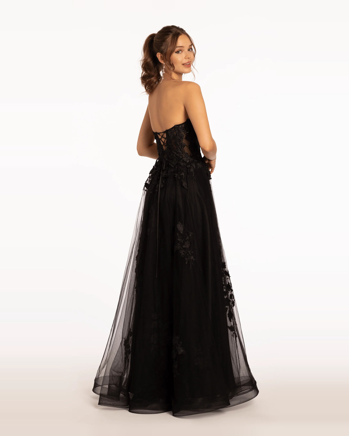 strapless a-line floor-length prom dress - image 2