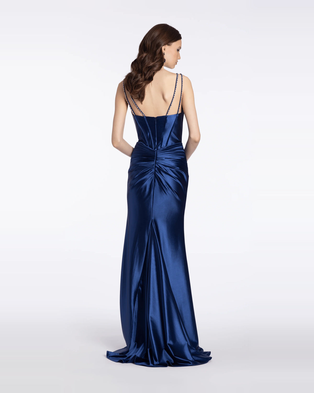 sweetheart trumpet maxi prom dress - image 2