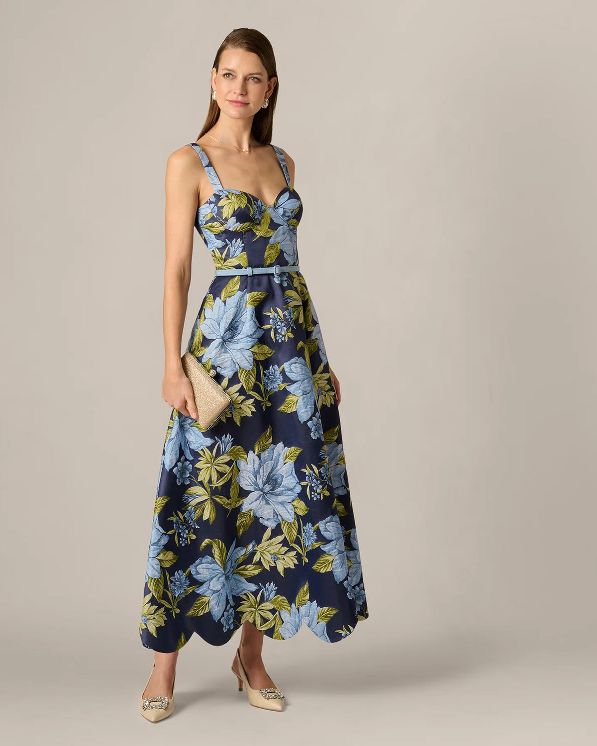 sweetheart a-line maxi mother of the bride dress - image 2