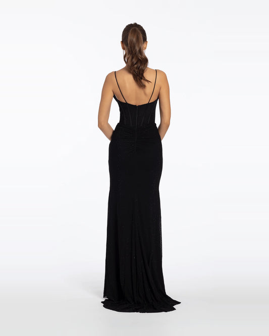 column maxi prom dress - image 2