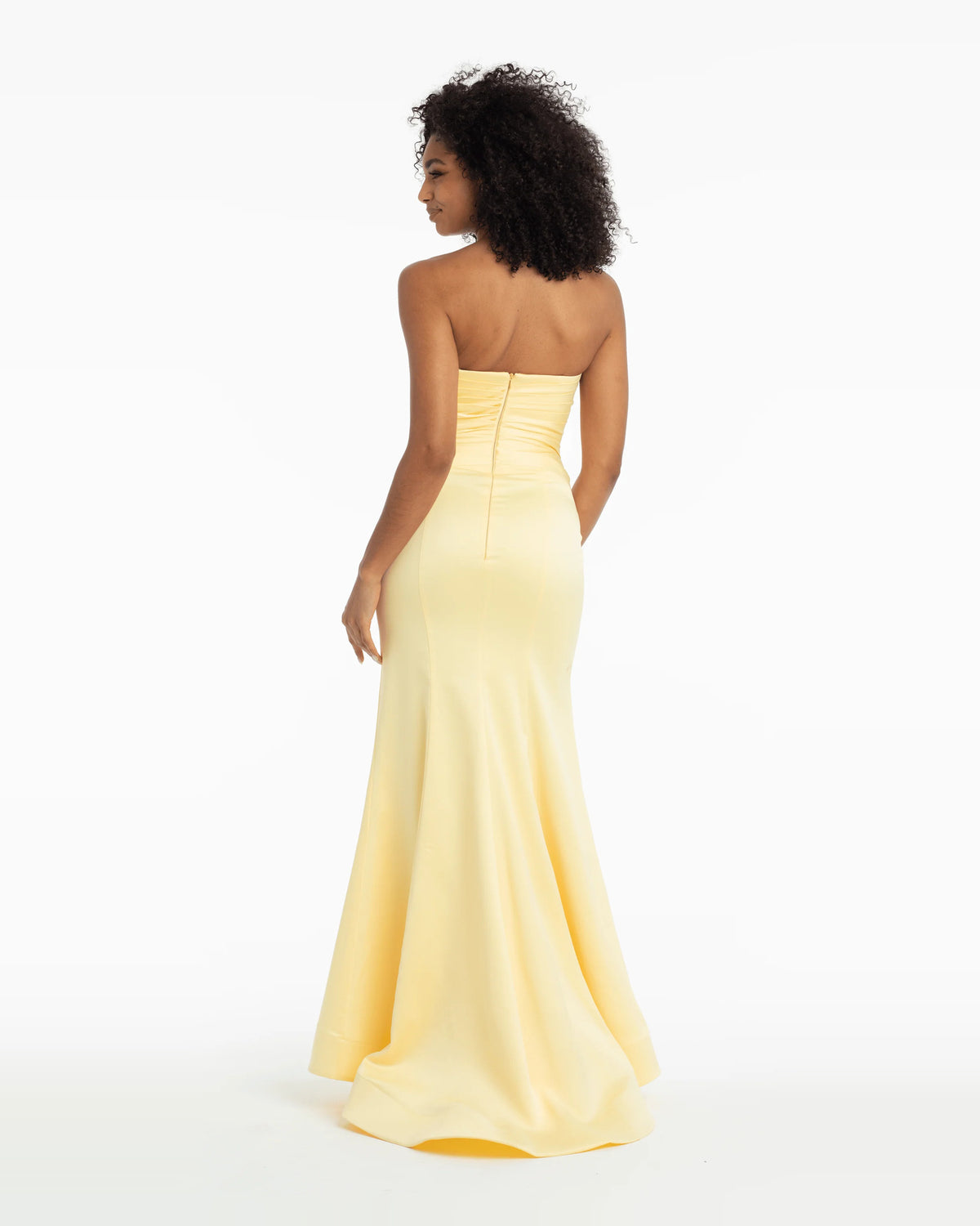 strapless trumpet maxi prom dress - image 2