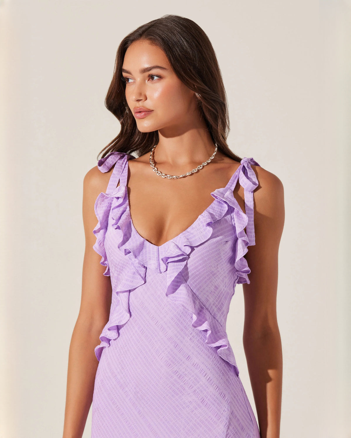 sleeveless satin a-line maxi bridesmaid dress - image 2