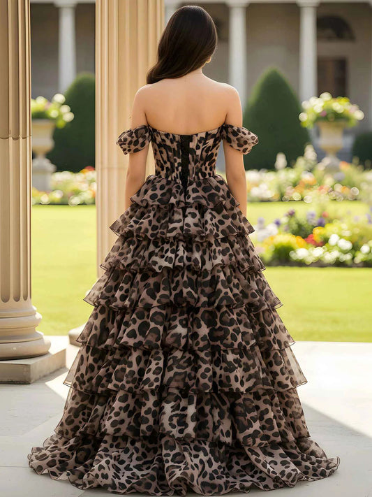 As Picture floor-length prom dress, alternate view showing the bodice and skirt
