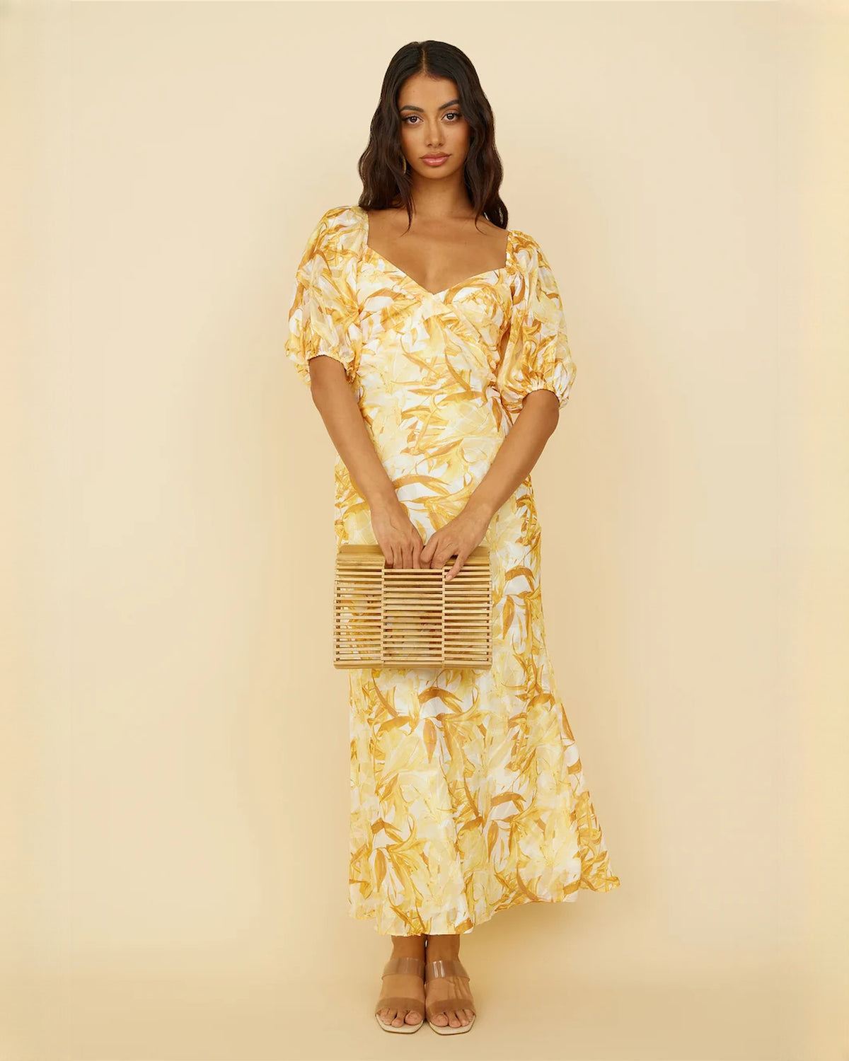 sleeveless chiffon a-line maxi bridesmaid dress - image 2
