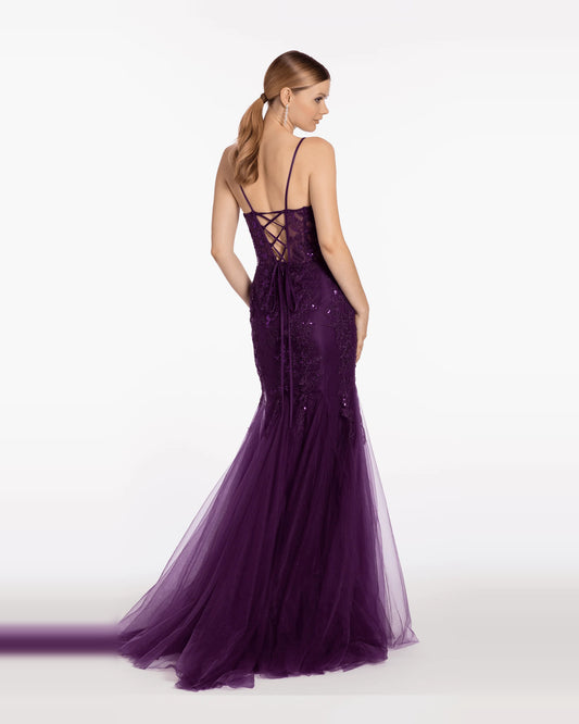 sweetheart mermaid maxi prom dress - image 2