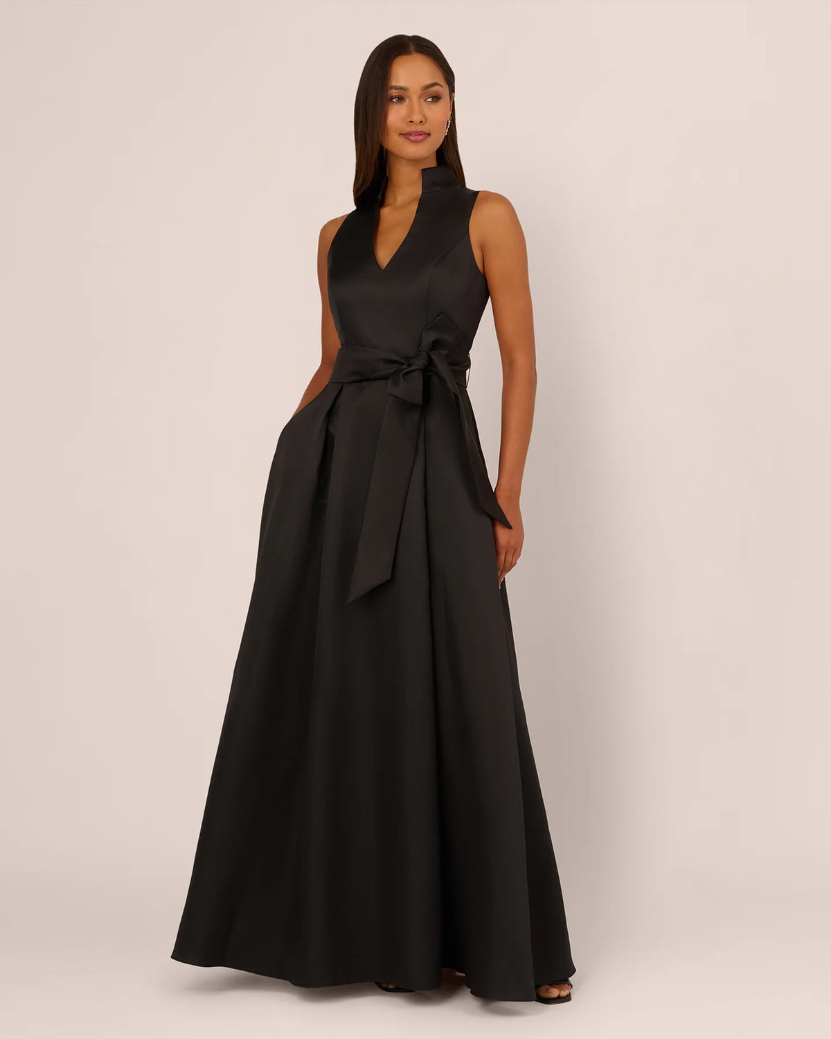 sleeveless a-line maxi mother of the bride dress - image 2