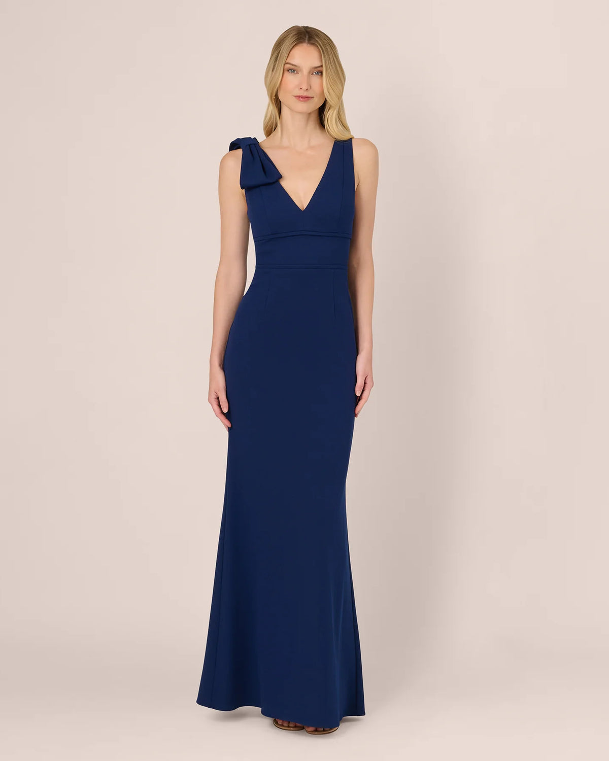 v-neck a-line maxi mother of the bride dress - image 2