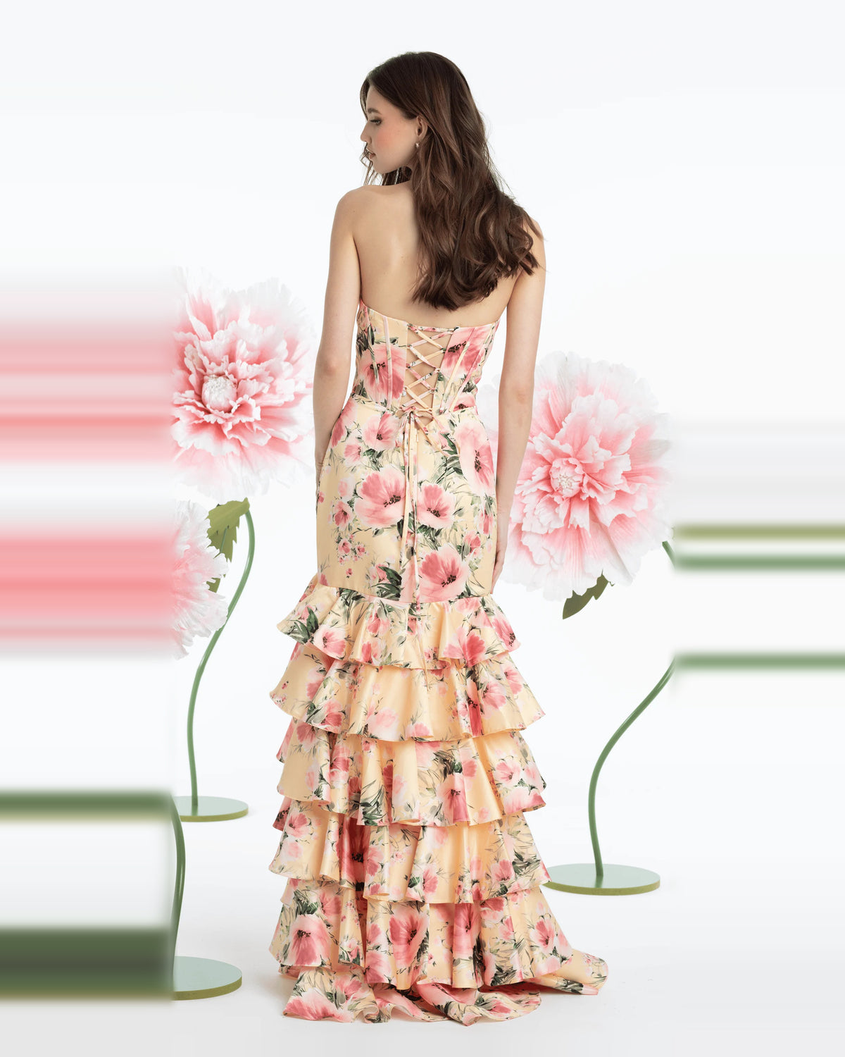 strapless mermaid maxi prom dress - image 2
