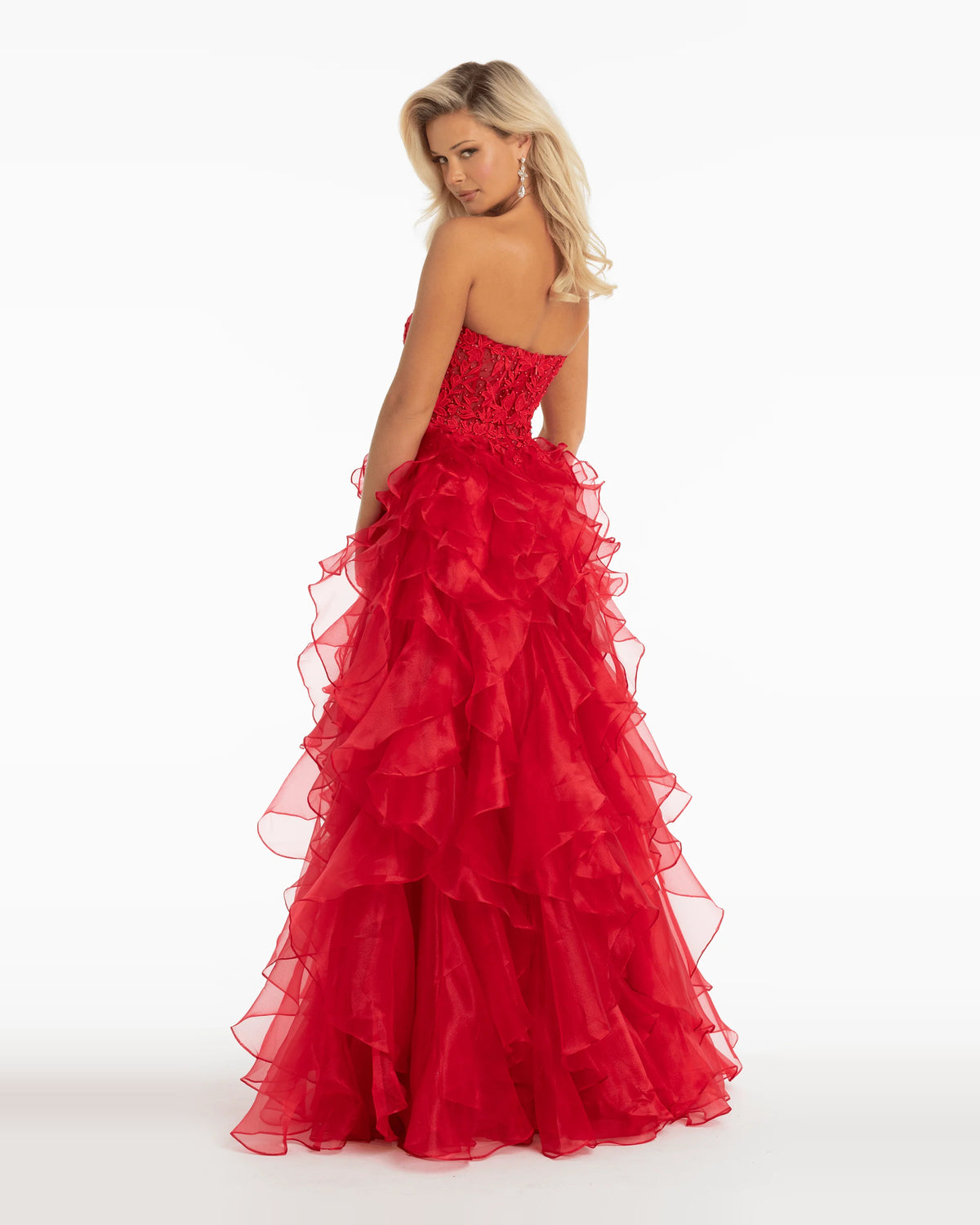 strapless ball-gown floor-length prom dress - image 2