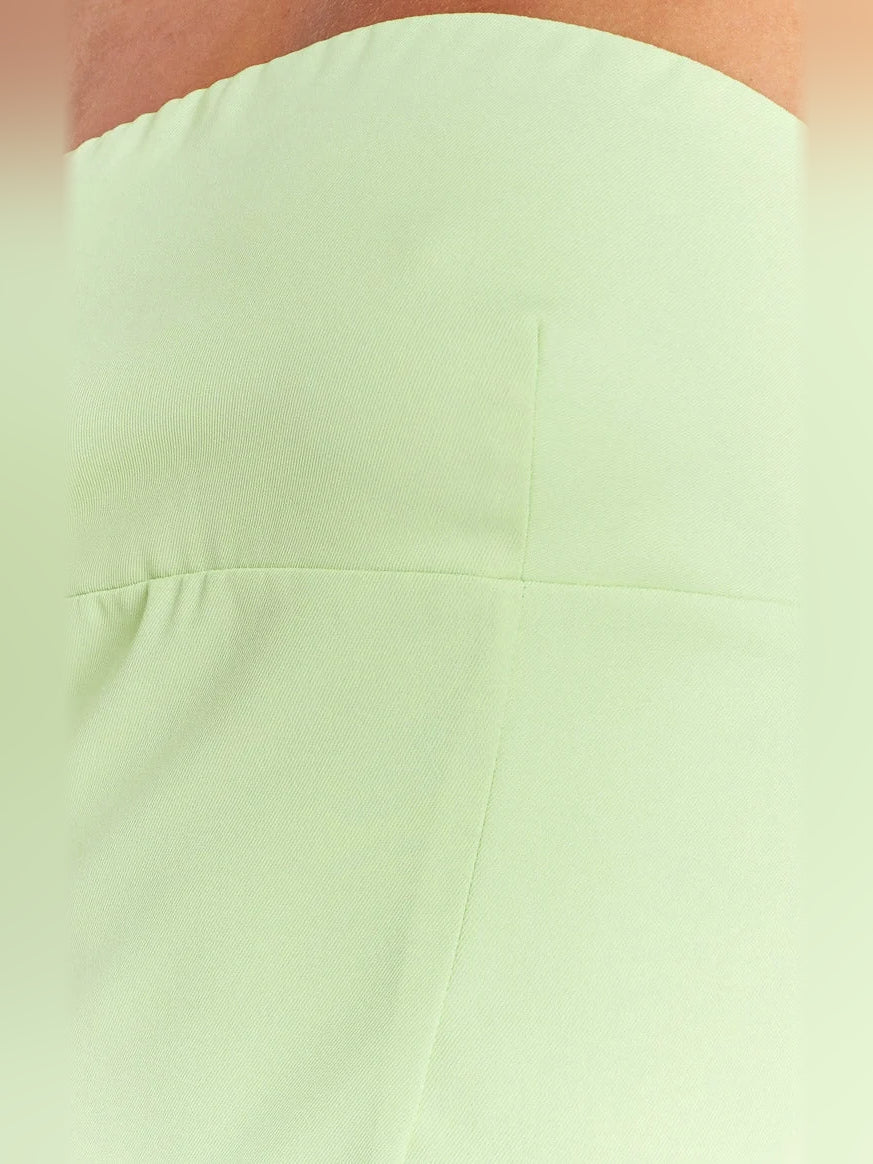 Mint Green mini homecoming dress, back view showing the rear of the dress