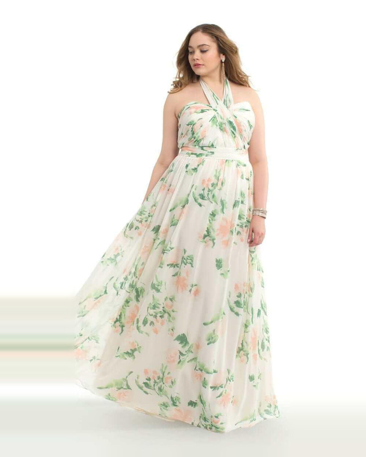 halter neck a-line floor-length prom dress - image 2