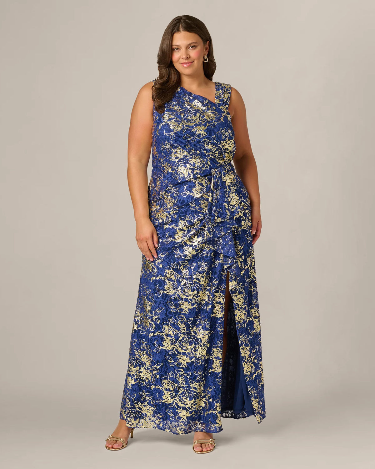 a-line maxi mother of the bride dress - image 2
