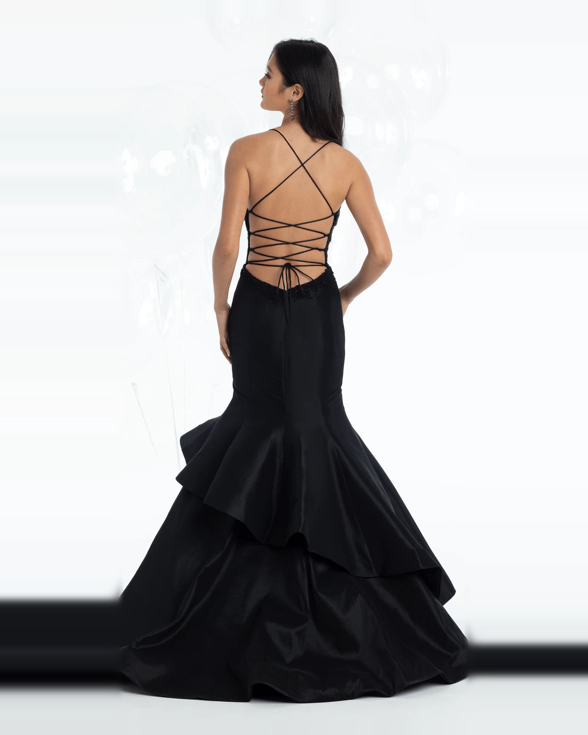 mermaid maxi prom dress - image 2