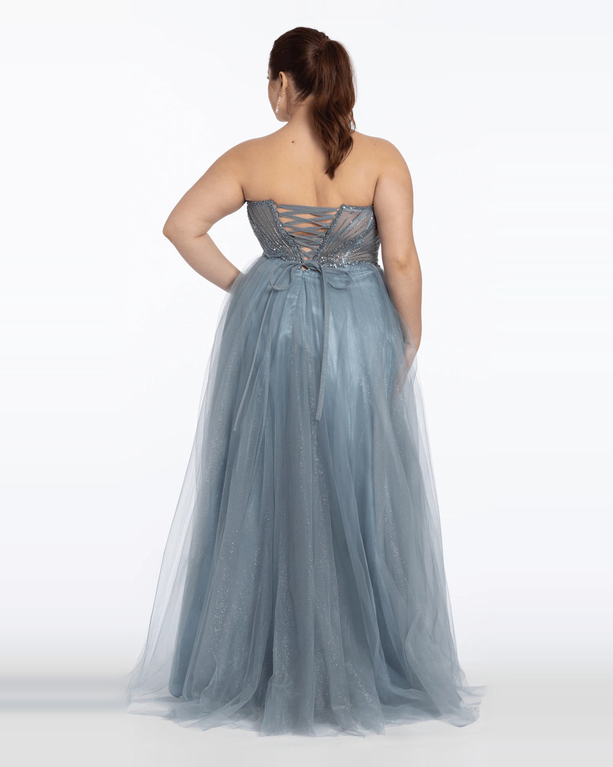strapless ball-gown floor-length prom dress - image 2