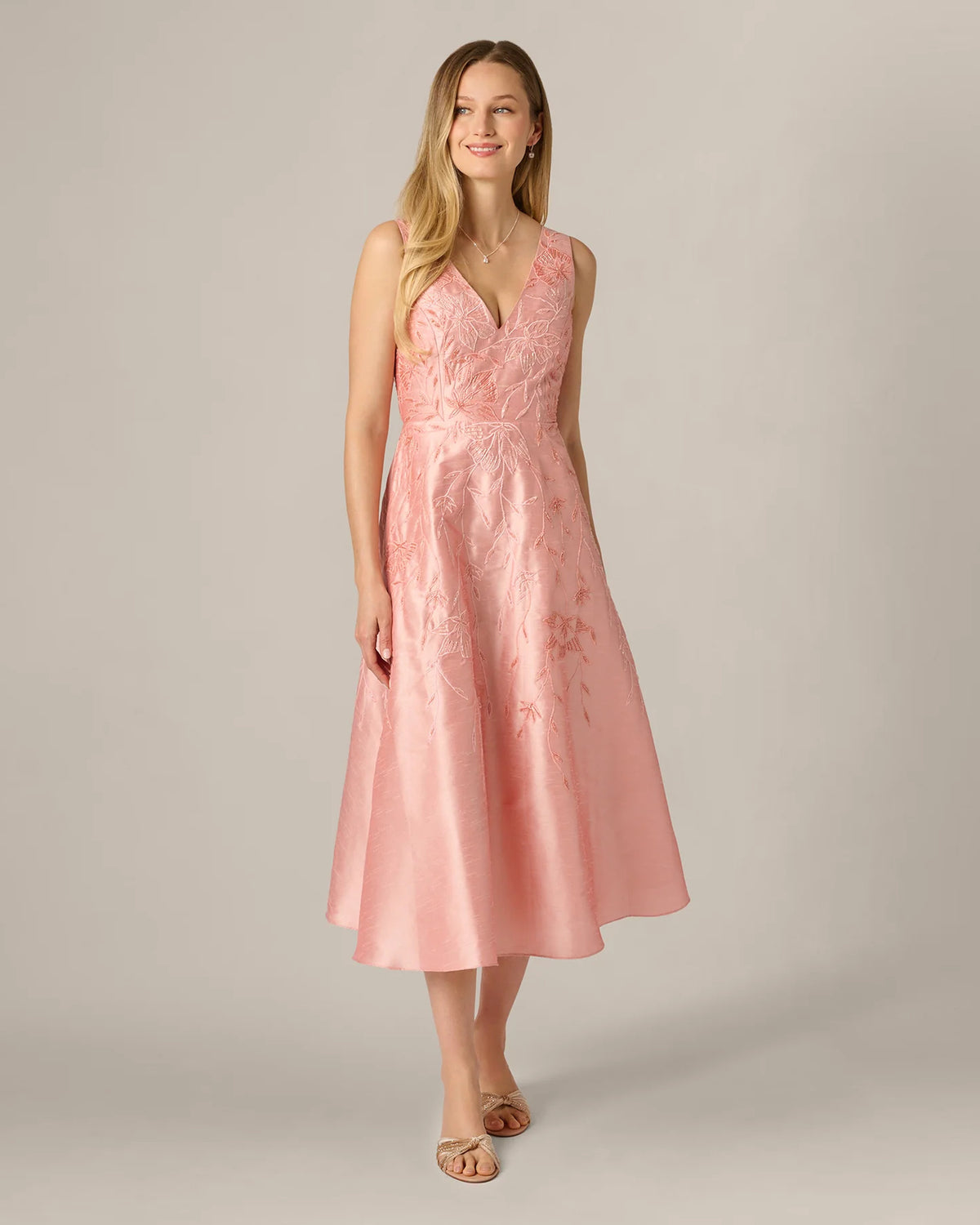 a-line midi mother of the bride dress - image 2