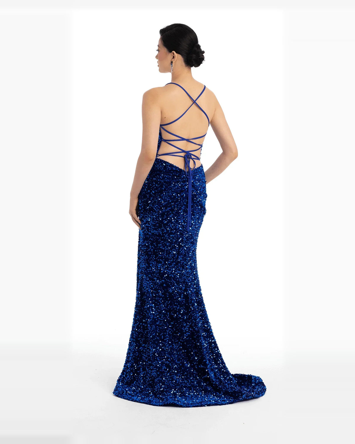 a-line maxi prom dress - image 2