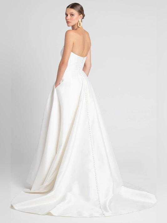 strapless a-line floor-length formal dress - image 2