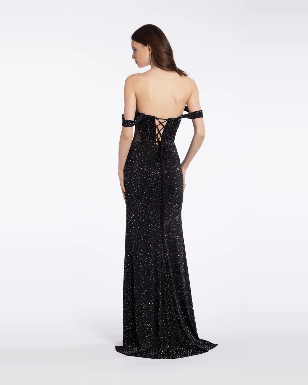 sweetheart column maxi prom dress - image 2